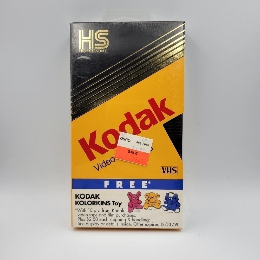 Kodak T-120 High Standard Blank VHS Tape